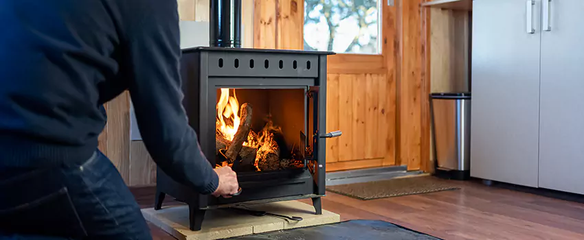 Open Hearth Wood Fireplace Installation in Montgomery, IL