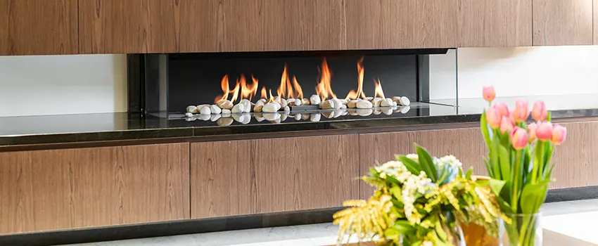 Double-height Fireplace Design Refurbishment in Montgomery, Illinois
